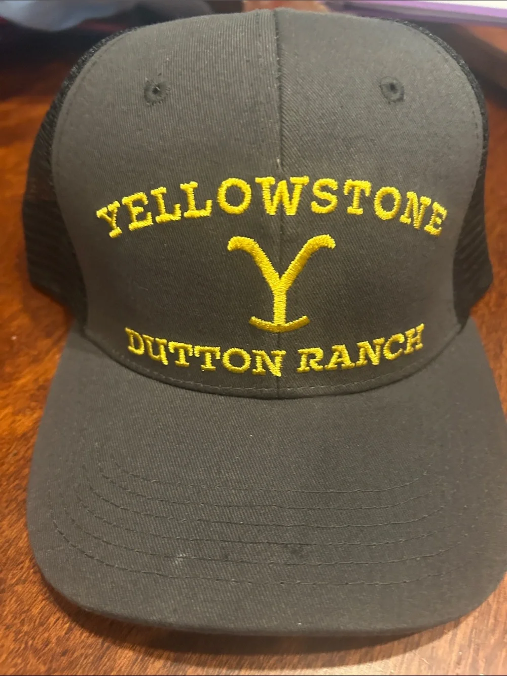 Yellowstone Dutton Ranch Trucker Hat - Gray Black & Yellow Brand New With Tags!